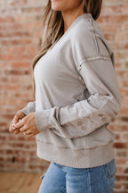 Aztec Embroidered Western Sweatshirt