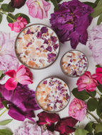 LOVE NOTES Rose + Pink Salt Candle
