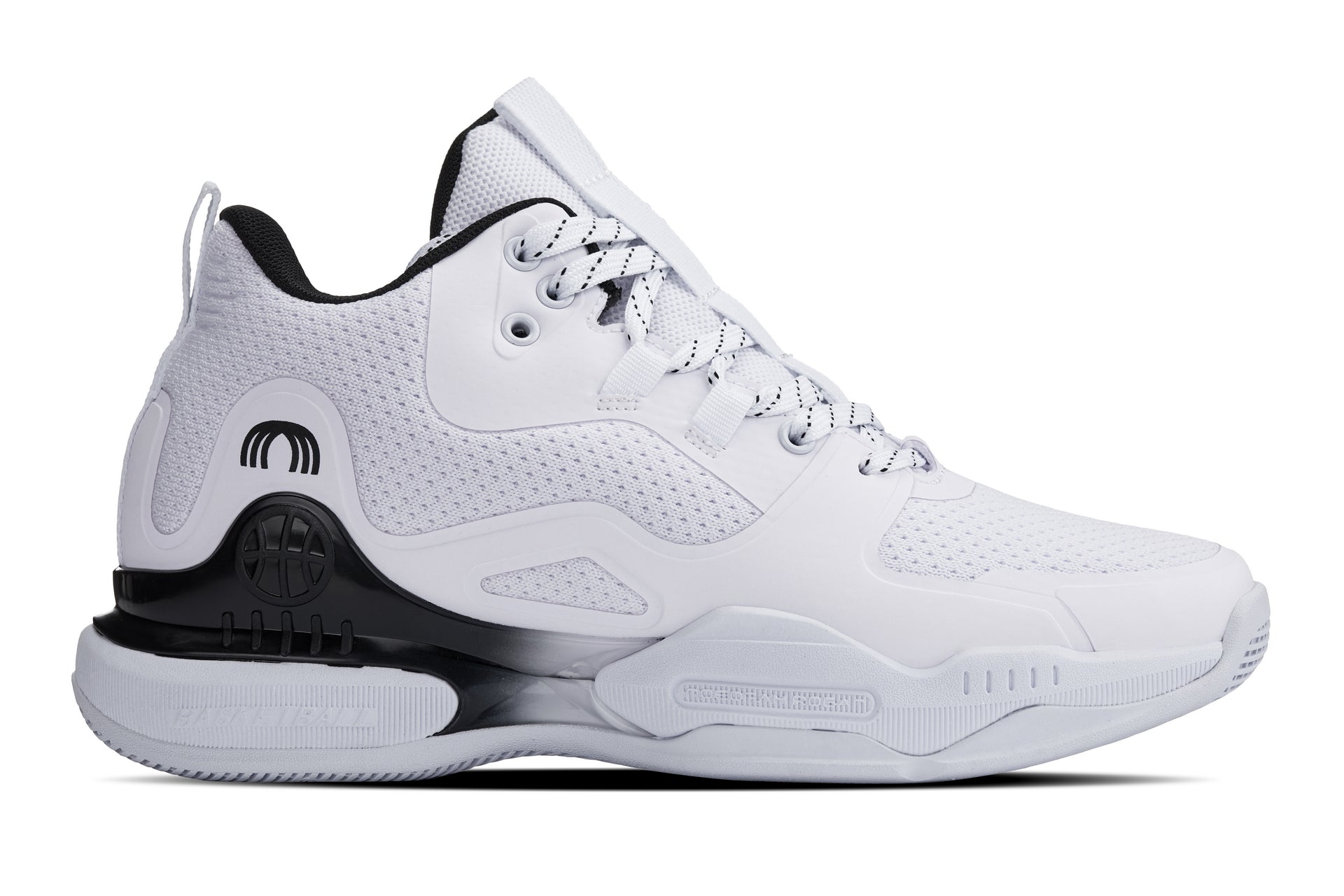 CALTO - Q394 - 3 Inches Taller (White/Black) - Basketball High-Top Sneakers