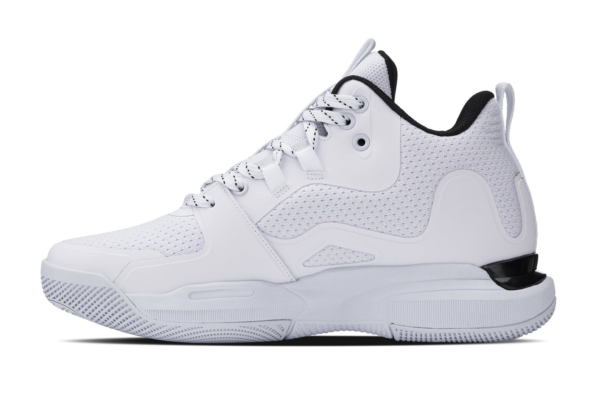 CALTO - Q394 - 3 Inches Taller (White/Black) - Basketball High-Top Sneakers