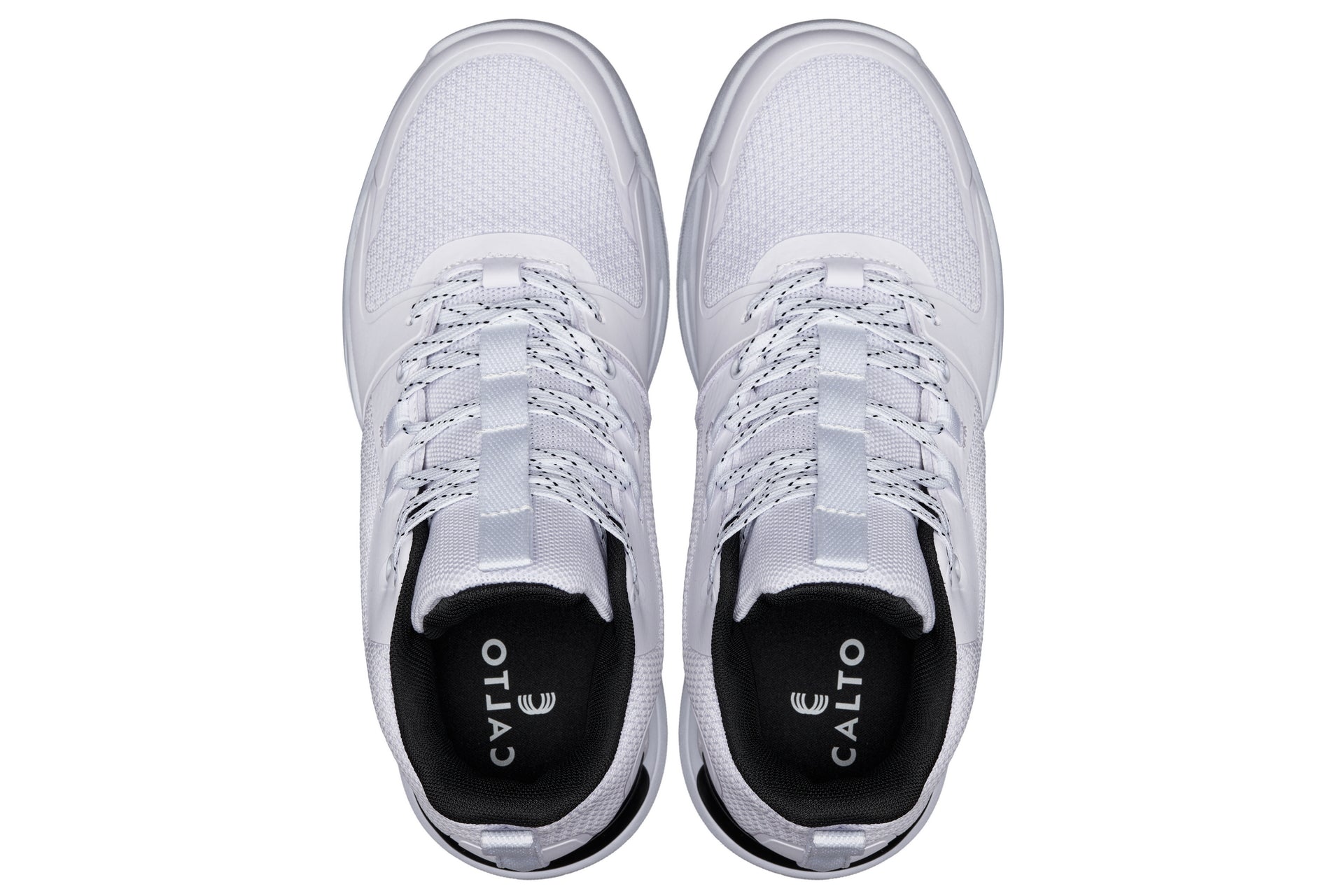 CALTO - Q394 - 3 Inches Taller (White/Black) - Basketball High-Top Sneakers