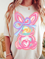 Brushstroke Easter Bunny Shirt