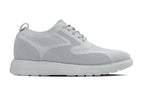 CALTO - X2640 - 2.8 Inches Taller (Pewter/Light Grey Sole) - Lace Up Casual Walker - Lightweight