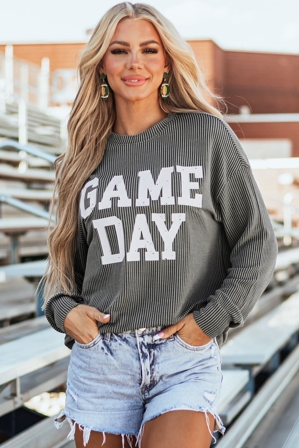 Lucille Sleeve Crewneck top Long Sleeve Top
