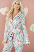Striped Heart 2pcs Pajama Set