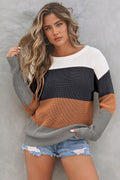 Striped Knitted Autumn Sweater