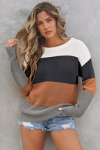 Striped Knitted Autumn Sweater