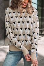 Loose Heart Sweater