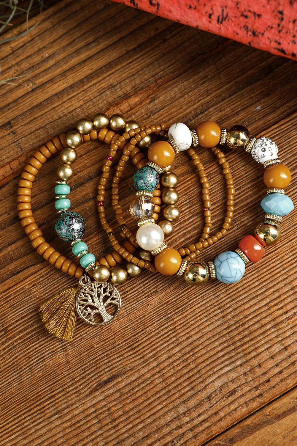 Boho Beaded Bracelets Set