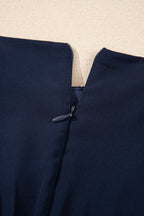 Navy Long Sleeve Mini Dress