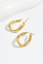 Zyla Spiral Stainless Steel Earrings