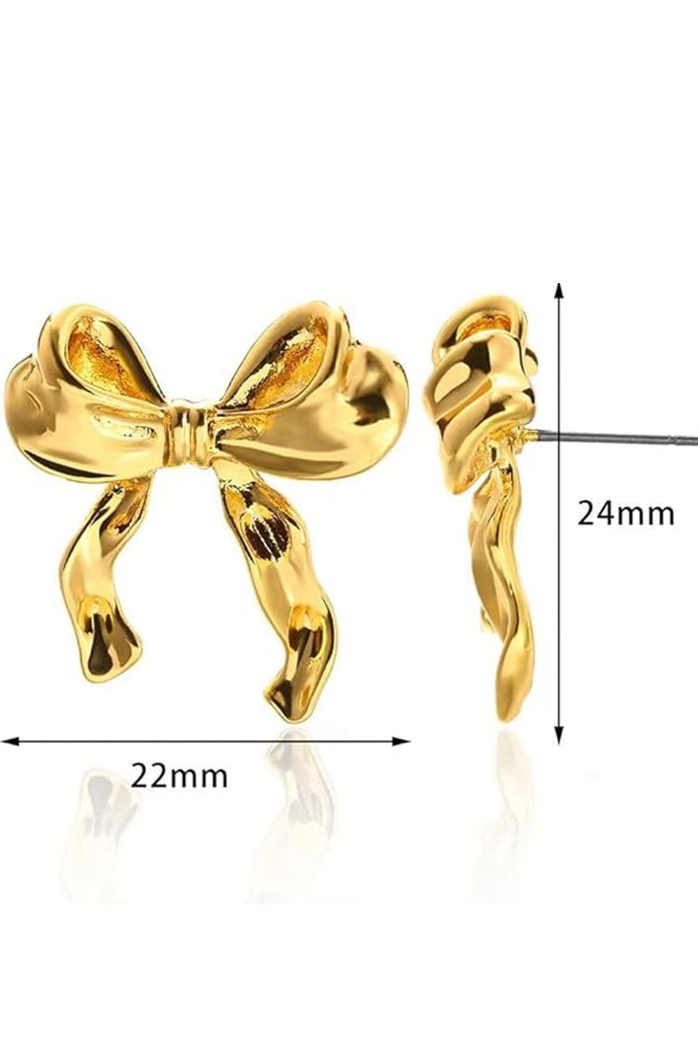 Chloe Design Plated Studded Earrings