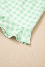 Mint Plaid 2pcs Lounge Set