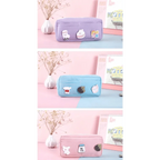 Classic Cartoon Large Capacity Stylish Students Pencil Pouch Cute Creative Design Case For School