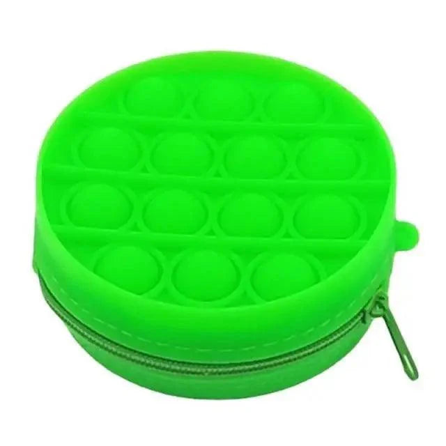 Colorful Stress Relief Squeeze Anti Stress Pop It Soft Pencil Case For Students Rainbow Color School Case