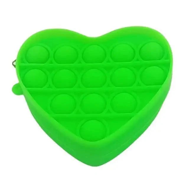 Colorful Stress Relief Squeeze Anti Stress Pop It Soft Pencil Case For Students Rainbow Color School Case