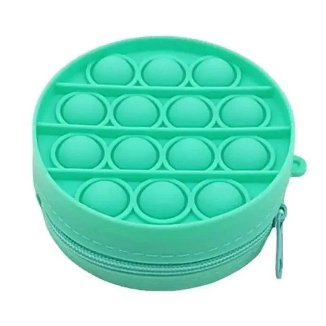 Colorful Stress Relief Squeeze Anti Stress Pop It Soft Pencil Case For Students Rainbow Color School Case