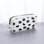 Creative Leather Black Large Capacity  Pencil Pouch For Students Unique Colors Stationery Office Pencil Cases