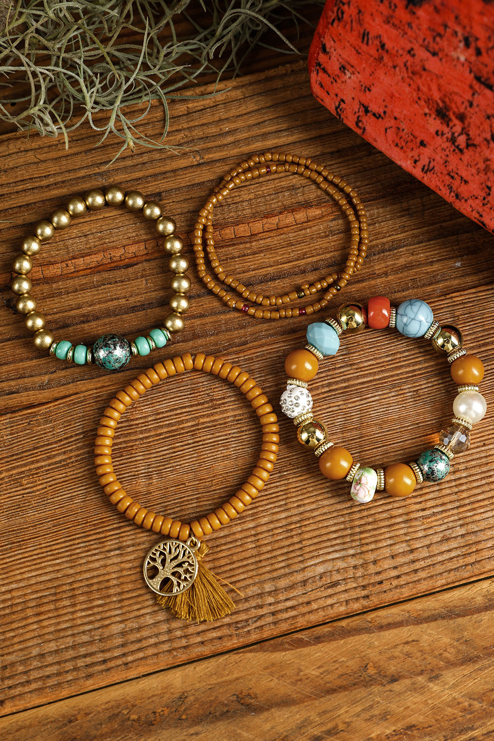 Boho Beaded Bracelets Set