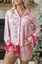Paisley Tie Floral 2pcs Pajama Set