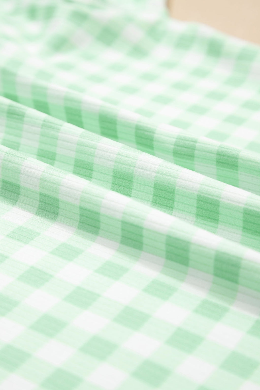 Mint Plaid 2pcs Lounge Set