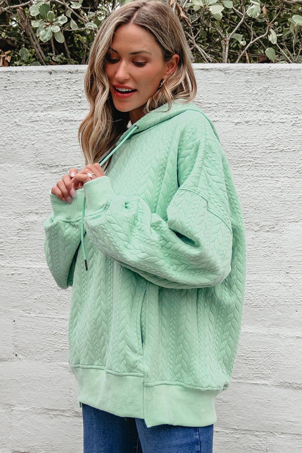 Promise Textured Baggy Hoodie