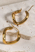 Zyla Spiral Stainless Steel Earrings