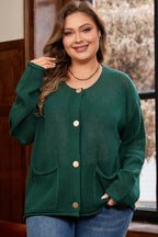 Green with Gold accent PLUS Cardigan