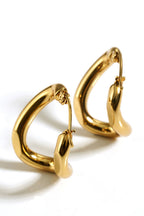 Zyla Spiral Stainless Steel Earrings