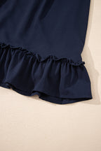Navy Long Sleeve Mini Dress