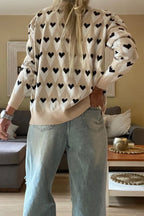 Loose Heart Sweater