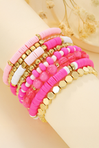 Dallas Beaded Elastic Bracelet Set
