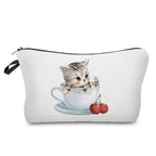 Elegant Multicolor Printed Large Capacity Pencil Case For Students Cute Cartoon Theme Stationary Cosmetic Bag