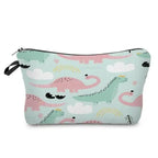 Elegant Multicolor Printed Large Capacity Pencil Case For Students Cute Cartoon Theme Stationary Cosmetic Bag