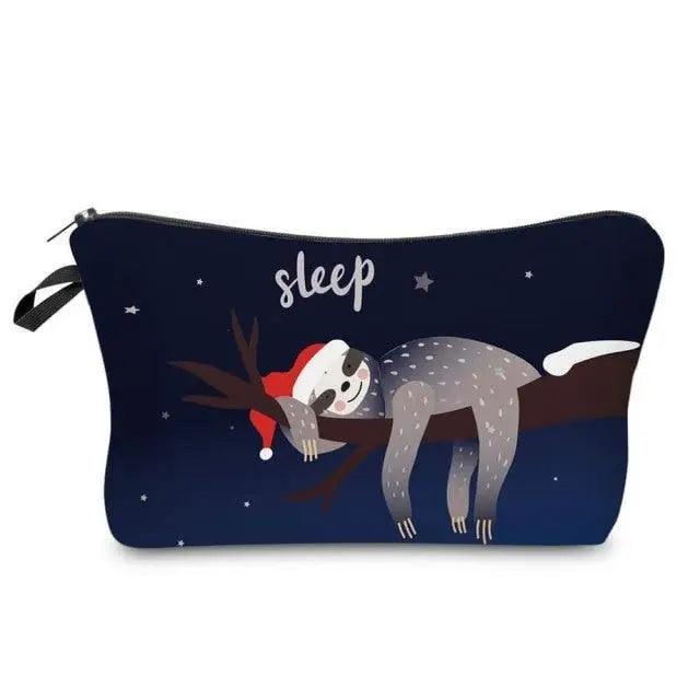 Elegant Multicolor Printed Large Capacity Pencil Case For Students Cute Cartoon Theme Stationary Cosmetic Bag