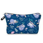 Elegant Multicolor Printed Large Capacity Pencil Case For Students Cute Cartoon Theme Stationary Cosmetic Bag