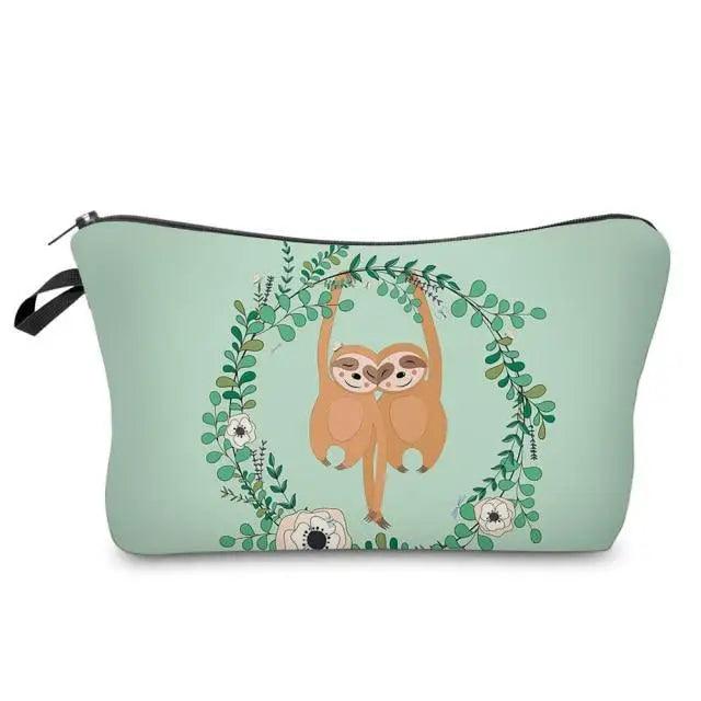 Elegant Multicolor Printed Large Capacity Pencil Case For Students Cute Cartoon Theme Stationary Cosmetic Bag