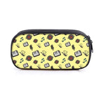 Elegant Music Note Piano Pen Case Holder Stylish Black/White Pencil Bag Guitar Pencil Case Unique Stationery Case For School