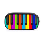 Elegant Music Note Piano Pen Case Holder Stylish Black/White Pencil Bag Guitar Pencil Case Unique Stationery Case For School