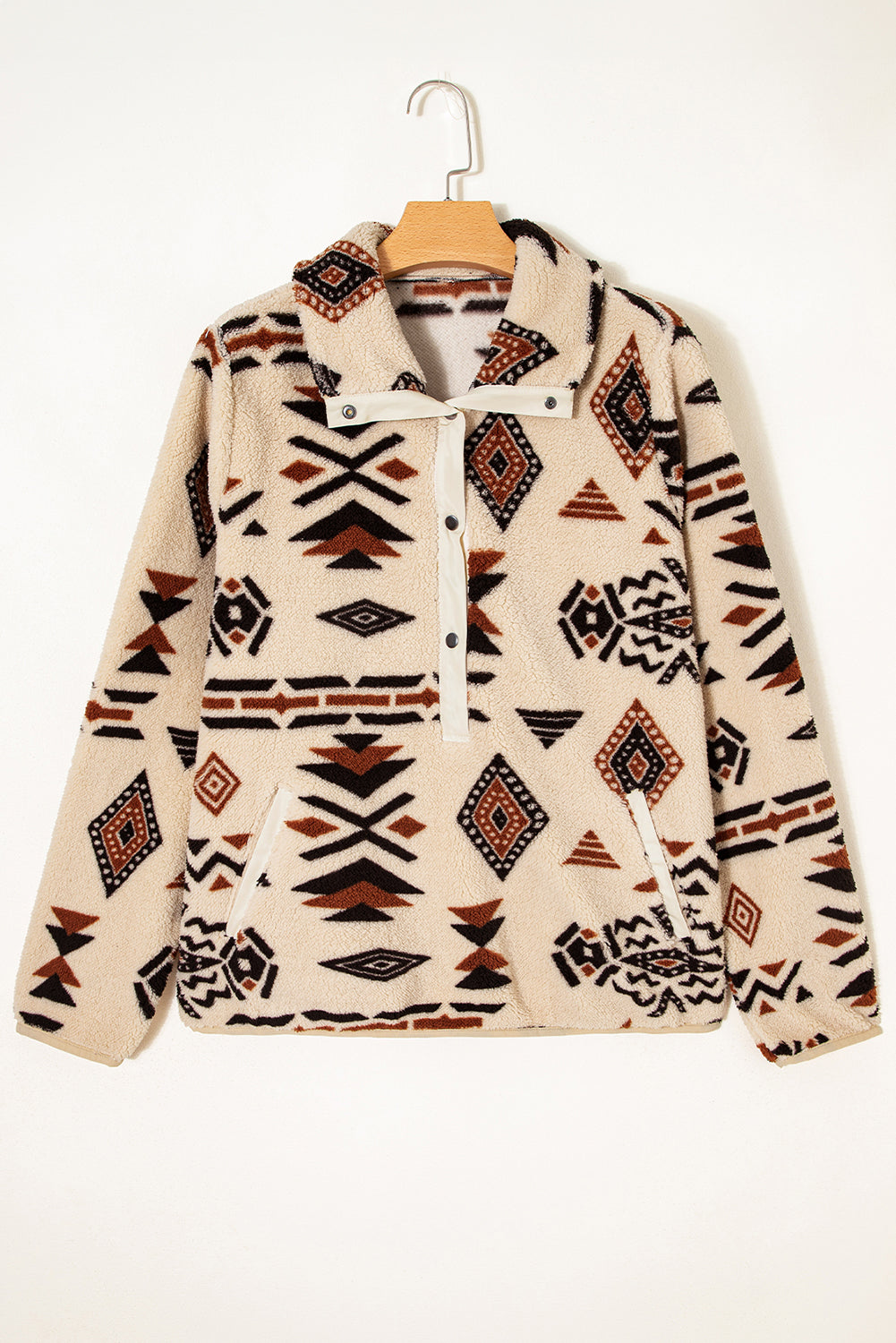 Aztec Western Plush Sweatshirt