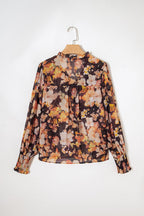 Floral Puff Sleeve Blouse