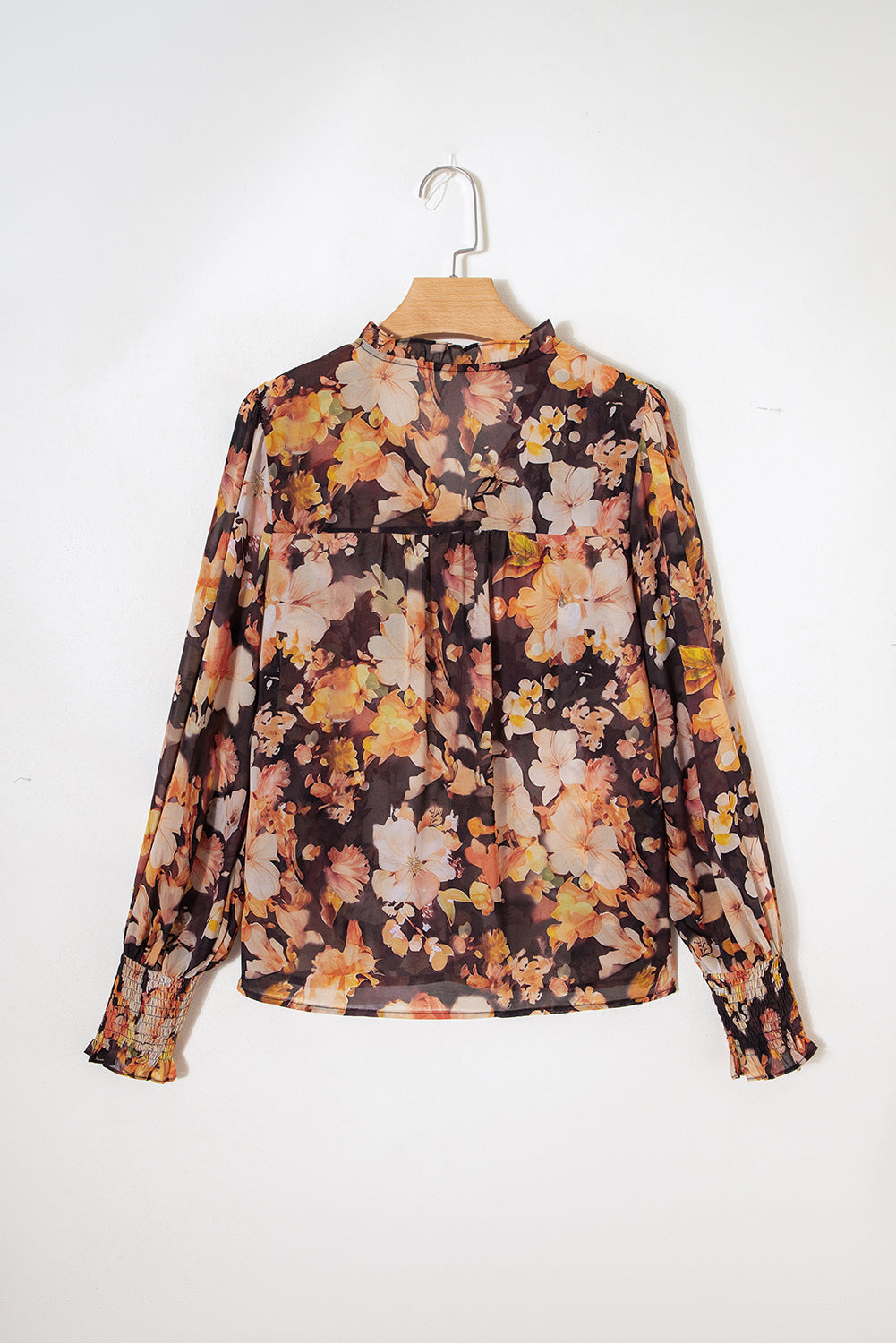 Floral Puff Sleeve Blouse