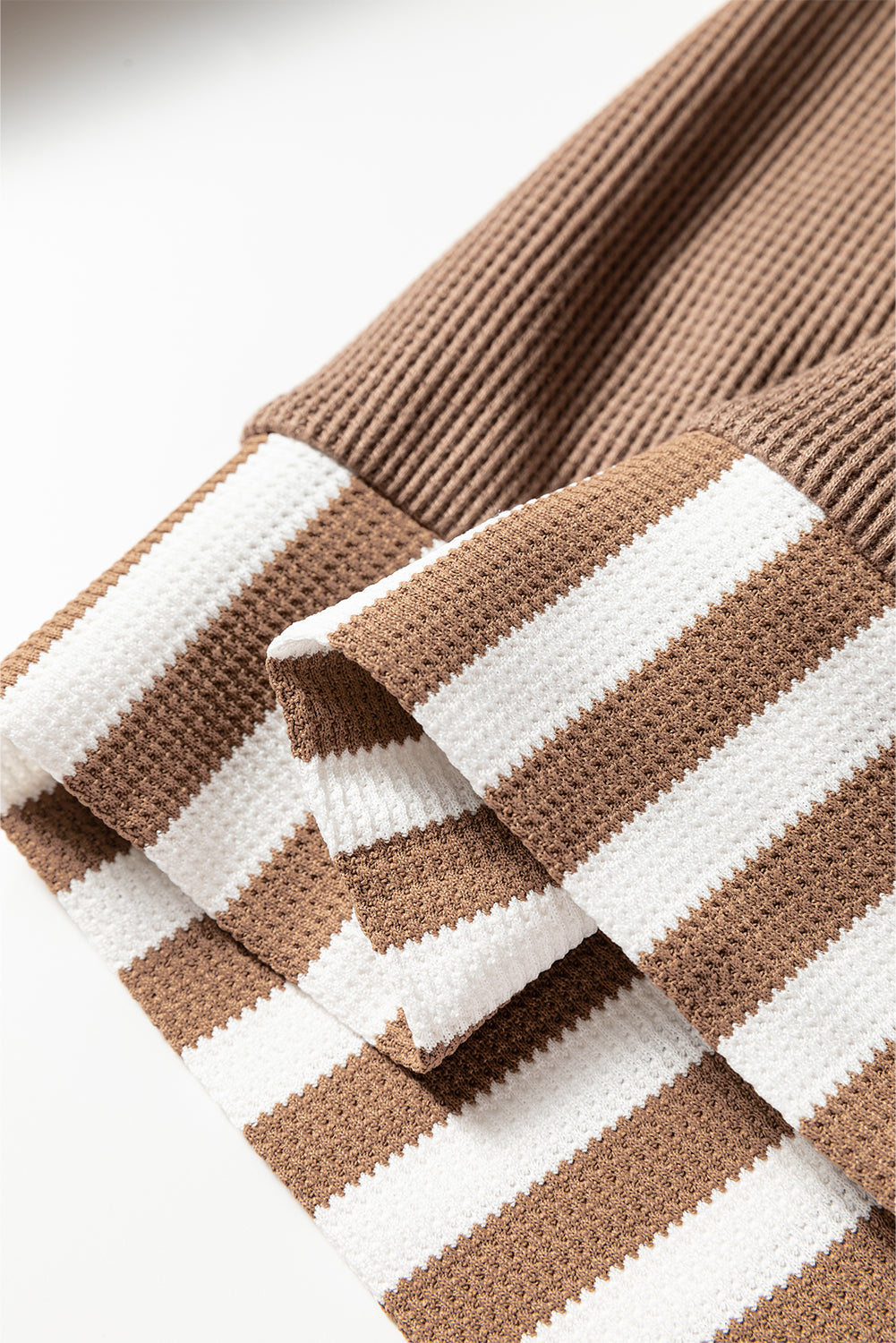 Striped Patchwork Drawstring Hoodie