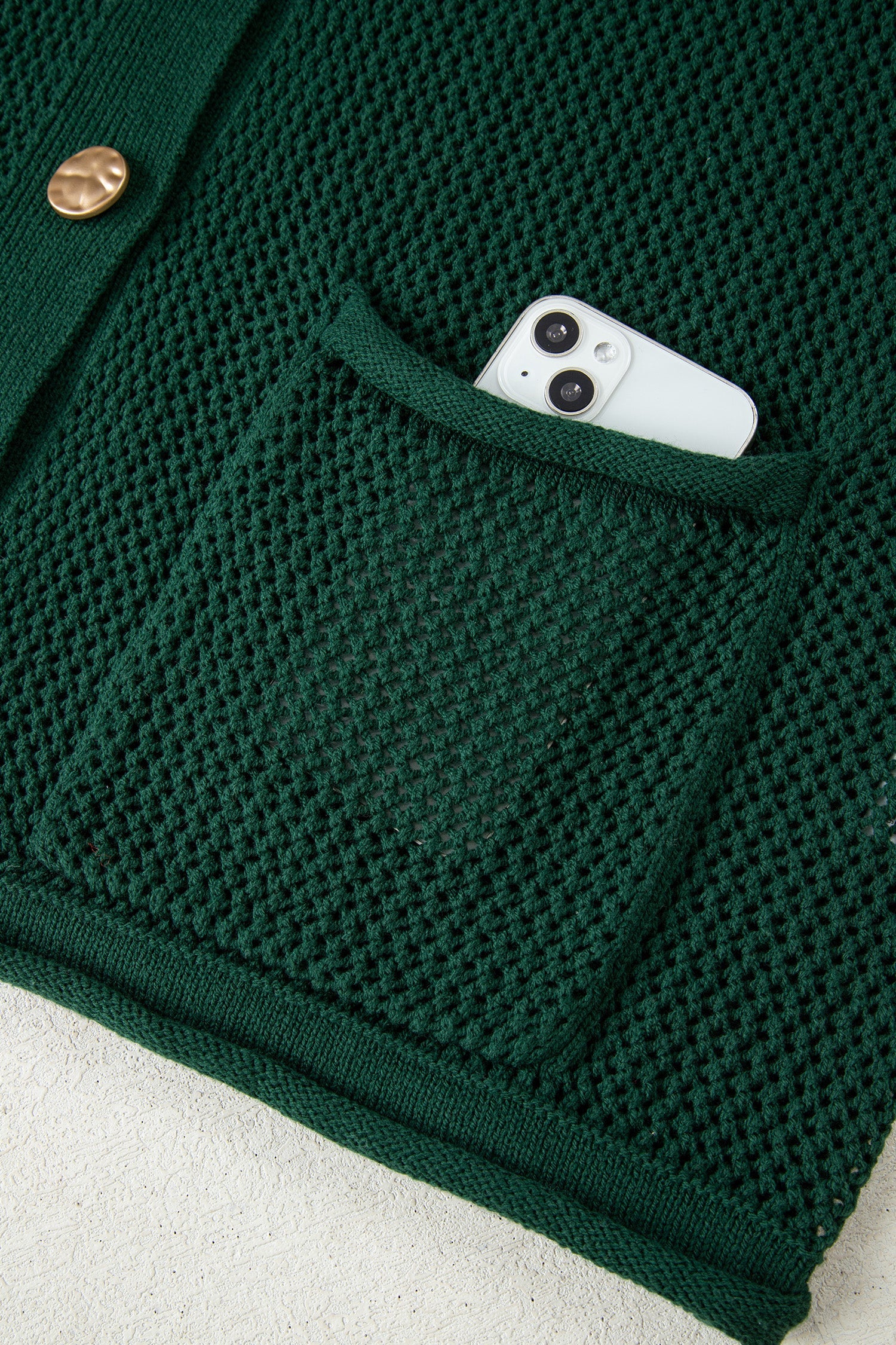 Green with Gold accent PLUS Cardigan