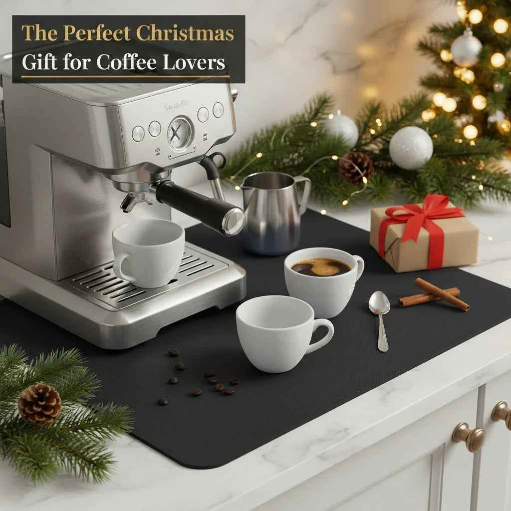 2 Pack Of Strabella Dish Drying Mat - Super Absorbent, Quick Dry, Non-Slip in Black