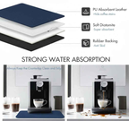 2 Pack of Strabella Dish Drying Mat - Super Absorbent, Quick Dry, Non-Slip in Navy Blue