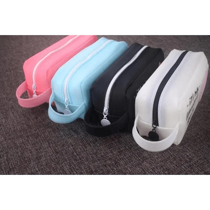 Fruit Pattern Pencil Case Large Capacity Candy Colors Pencil Cases High School College Office Supply Pencil Box