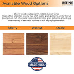 Large Wood Cutting Board With Thumb Hole and Juice Groove 18x12 Inches, Wood Cheese Board, Wooden Chopping Board, 100% Made in the USA