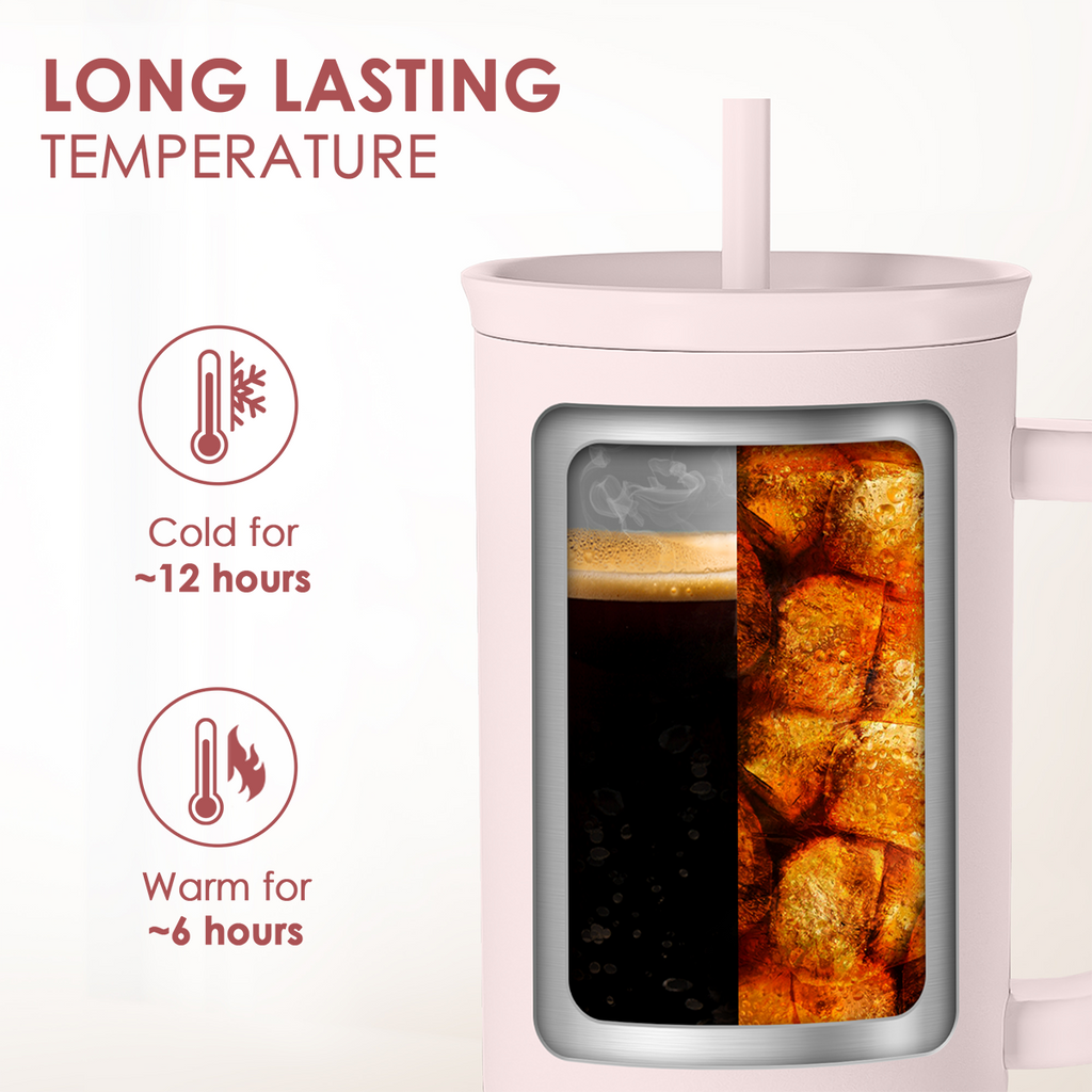 Teacher Gift - Stainless Steel Insulated Tumbler with Handle - Cool Teacher Club Travel Coffee Mug Cup for Women Back to School Birthday Christmas Teacher's Appreciation, 40oz