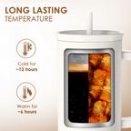 Gift for Wife from Husband-40oz Insulated Stainless Steel Tumbler with Handle and Straw, Gifts for Anniversary, Birthday, Christmas, Valentine, Coffee Travel Mug